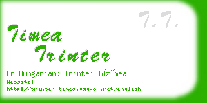 timea trinter business card